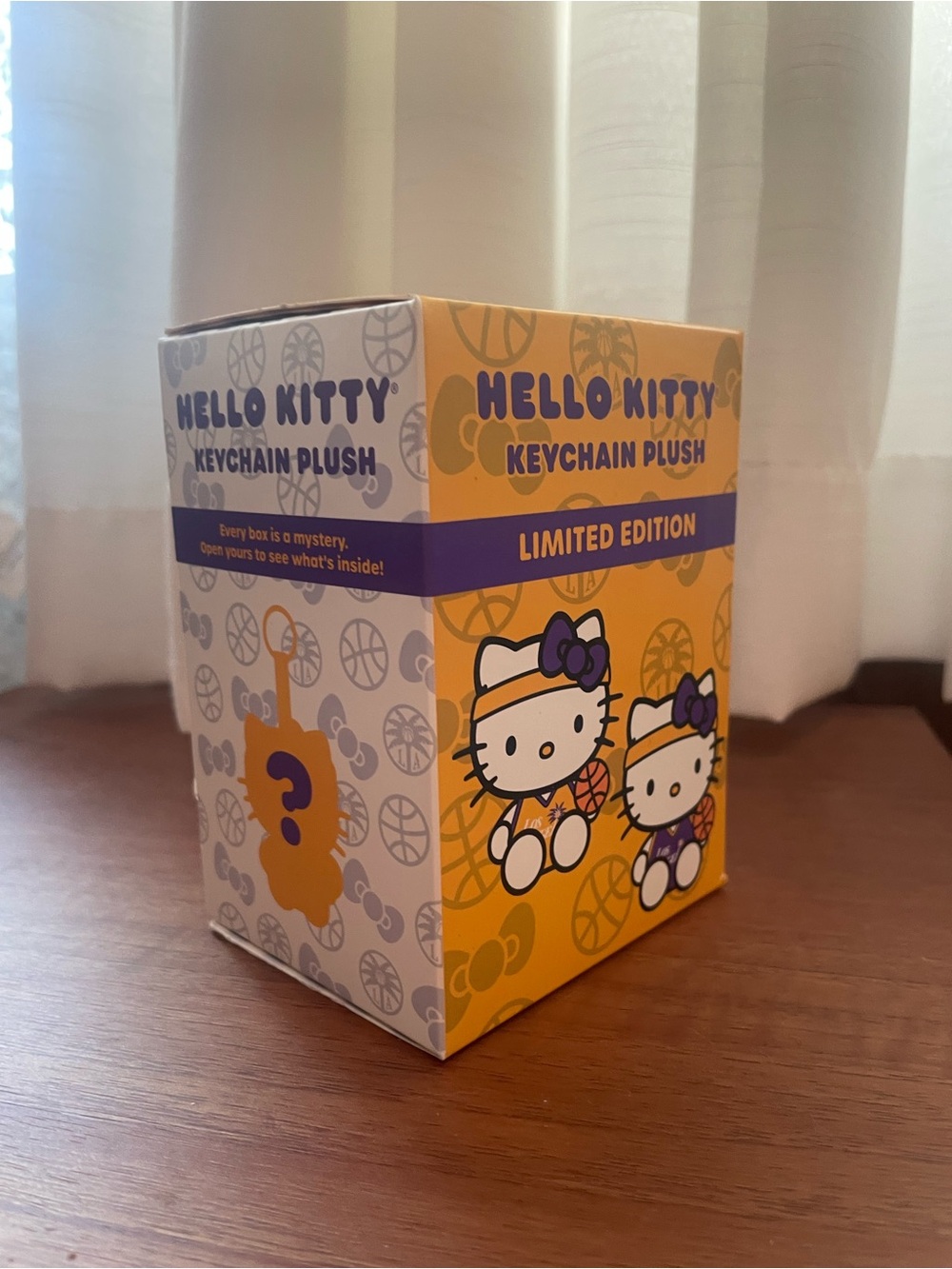 Hello Kitty Limited Edition Mystery Keychain Plush - LA Sparks - Sealed Box